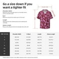 thumbnail image 7 of Xecao offers the Orchids Flowers for Men's Casual Short-sleeved Shirt, a button-up collared shirt with a pocket, perfect for beach vacations and yacht travel in the 4X-Large size., 7 of 7