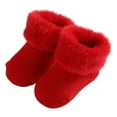 thumbnail image 1 of ZHUASHUM Chaussettes pour Bébés Garçons et Filles Chaussettes Chaudes d'Hiver Chaussettes pour Tout-Petits Chaussettes pour Enfants Chaussettes de Princesse Chaussettes de Sol Rouges 0-6 Mois, 1 of 6