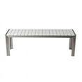 thumbnail image 3 of Pangea Home Breeze 3-piece Aluminum Frame Patio Dining Set in White, 3 of 5