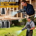 thumbnail image 4 of Soplador de hojas inalámbrico sin escobillas TAIRDA compatible con Dewalt 20V, 4 of 8