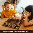 thumbnail image 4 of Ropoda Juego Shut The Box de 4 vías de 14 pulgadas (2-4 jugadores) para niños y adultos (juego de mesa Shut The Box grande de 4 caras de madera con 8 dados) Shut The Box - Juego de dados estilo vintag, 4 of 7
