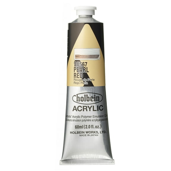 Holbein Artist Heavy Body Acrylic Color, 60ml, Pearl Red