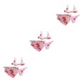 thumbnail image 4 of Sonducket Traje de baño de tres piezas para mujer, conjunto dividido, traje de baño acolchado con cable, traje de baño Sexy sin mangas para playa, traje Rosa S 3piezas Sonducket CBP221220, 4 of 6