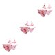 thumbnail image 4 of Sonducket Traje de baño de tres piezas para mujer, conjunto dividido, traje de baño acolchado con cable, traje de baño Sexy sin mangas para playa, traje Rosa S 3piezas Sonducket CBP221220, 4 of 6