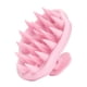 thumbnail image 4 of Cepillo de silicona para el cuero cabelludo, limpieza profunda, masaje manual para el cuero cabelludo. Rosa, 4 of 9