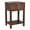 Brown-Set of 1, variant on Ktaxon Wood Nightstand Set of 2 with Outlets & USB Ports LED Light, Modern End Table Bedside Table, Brown