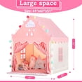 thumbnail image 4 of Play Tent SISTICKER Fairy Princess Castle para niños con tapete, 4 of 7