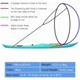 thumbnail image 4 of Kayak Wind Sail, 42" Foldable Popup Canoe Paddle Board Sail with Clear Window and Storage Bag, Perfect for Summer, 4 of 5