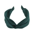 thumbnail image 4 of Unique Bargains 1 Pc Fashion Cross Wide Headbands for Women Blackish Green, 4 of 6
