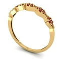 thumbnail image 2 of 0.1 ct Brilliant Round Cut Natural Garnet 18K Yellow Gold Stackable Band SZ 8.75, 2 of 6