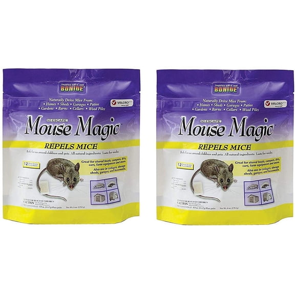 2-pack Bonide Mouse Magic Pest Repellent - Peppermint & Spearmint Scent - 2 Pack, 24 Count — Residential Use, Standard Application