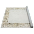 thumbnail image 6 of HR Super Soft Polyester Abstract Area Rug Bordered in Gold, Ivory & Multi-Color - Elegant Frame Pattern for Cozy and Stylish Living Spaces, 6 of 6