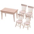 thumbnail image 2 of SHISUYAN 1 Ensemble de Meubles Miniatures Table et Chaises Miniatures Meubles de Mini-Maison Meubles de Poupée, 2 of 9
