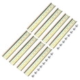 thumbnail image 1 of Unique Bargains DIN Rail Slotted Iron Mounting Guide 8 Inch x 1.4 Inch x 0.3 Inch Iridescent 8 Pcs, 1 of 4