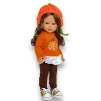 MBD® Pumpkin Harvest Outfit Fits 18 Inch Dolls Such as Kennedy and Friends Dolls