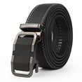 thumbnail image 2 of JingHao Mens Belt Leather Ratchet Belt Big and Tall Size 30"-65",Genuine Leather Belts for Men,Casual Work Dress Belt,Black Width 35mm(50"-54"/Belt Length 150cm, Black), 2 of 8