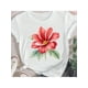 thumbnail image 2 of Sweet Flower Floral O-Neck Clothing For Women Graphic T-Shirts Casual Fashion Short Sleeve T Shirt PCamisetas de verano para mujer, manga corta, cuello redondo, casual, lindo, con gráficos, camisetas, 2 of 7