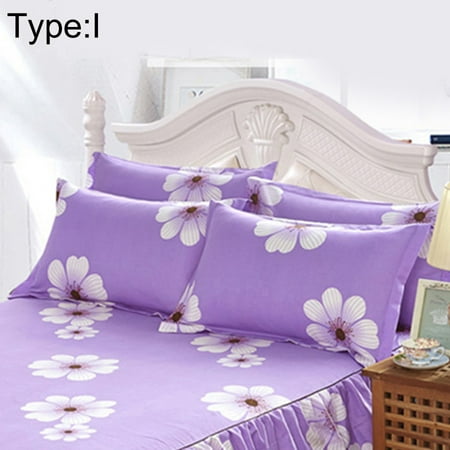 1PCS Princess Flower Pattern Soft Pillowcase for Hair and