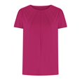 thumbnail image 3 of Loasebue Women's Summer Petal Sleeve Tops Casual Dressy Shirts Fashion Pleated Business Blouses Tunic Top, Pink S, 3 of 6
