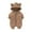 Brown, variant on Esaierr Newborn Baby Boys Girls Ears Hooded Bodysuit Infant Zipper Fleece Jumpsuit Long Sleeve Warm Onesies Fall Winter Cotton Clothes Outfit for 0-12 Months