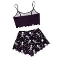 thumbnail image 5 of Muxikeji Clothes Cute Halloween Pajamas for Women,Women'S Sleeveless Vest Shorts Set Casual Home Decoration Halloween Print Comfortable Home Wear, 5 of 5