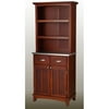 Home Styles Small Buffet with Open Hutch, Cherry with Stainless Steel Top