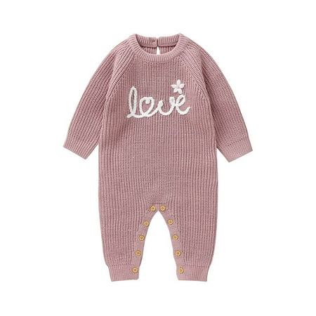 

Baby Knitted Sweater Romper Bodysuit Solid Long Sleeve Jumpsuit Cute Casual Outfit Zipper up Romper Suit Romper Boys Clothes 6-9 Months 7 Month Baby Baby Boy Knitted Outfits Baby Zip Romper Boy