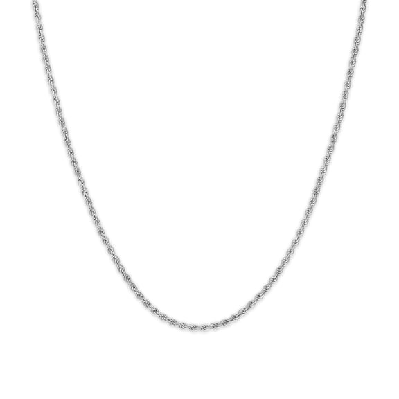 Brilliance Fine Jewelry Italian Sterling Silver 2.8mm Rope Chain Necklace, 22"