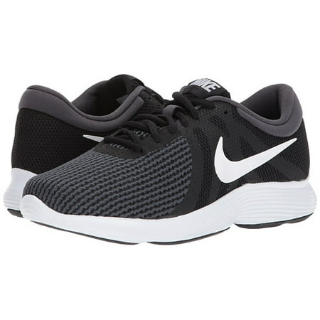 Nike - Nike REVOLUTION 4 Womens Black White Athletic Running Shoes ...