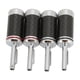 thumbnail image 4 of Conector tipo banana para altavoz, carcasa de fibra de carbono y latón cromado, para cable de altavoz de 5mm/0,2 pulgadas, 4 of 8