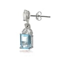 thumbnail image 2 of Pendientes colgantes de plata de ley con topacio azul Ice Gems, 2 of 4