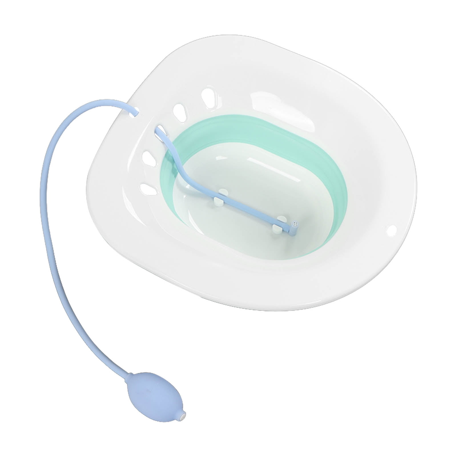 Toilet Sitz Bath, Squat Free Reduce Pain Water Massage Sitz Bath Spill