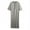 Grey, variant on Men's Casual Loose Arab Dubai Robe Middle Sleeve Button Shirt Retro - All Seasons Daily and Work Wear