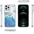 thumbnail image 4 of For Samsung Galaxy S25 Ultra Case, Epoxy Glitter Shimmer Fashion Case with Magnetic Magsafe Compatible Hybrid Sparkling Slim Protective Phone Cover (Blue), 4 of 9