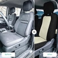 thumbnail image 3 of For 2022-2026 Nissan Frontier FH Group Custom Fit Neoprene Car Seat Covers Wateropoof - Beige Full Set, 3 of 6
