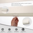 thumbnail image 5 of KALYSIE Cordless Zebra Blinds for Windows, Free-Stop Pull Down Roller Window Shades with Valance, Light Filtering Dual Layers Sheer Shades for Home and Office, Beige, 51"W x 72"H, 5 of 6