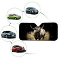 thumbnail image 5 of Xoenoiee Sun Shade for Car Front Windshield UV Ray Blocker Vehicle Interior Sunshade Keep Car Interior Cool Universal Fits Trucks, SUVs, Sedans, Vintage Wildlife Bison Pattern, 5 of 6