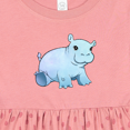 thumbnail image 4 of Inktastic Cute Baby Hippo Girls Baby Dress, 4 of 5