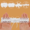 thumbnail image 4 of HomeGardon Socks for Women White Garters for Bride 2 Pieces, Wedding Garter for Bride Elasticity Lace Garter, Wedding Garter Set for Bride, 4 of 4