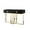 Black-Gold, variant on Posh Living Mano 2-Drawers Stainless Steel Base Console Table White/Gold