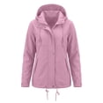 thumbnail image 7 of Paiwinds Spring Fall Women's Lightweight Anorak Jacket Hooded Long Sleeve Full Zip Up Windbreaker Casual Regular Fit Versatile Outerwear Coat for Women, 7 of 7