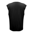 thumbnail image 4 of MIXUE Womens Summer Tops Summer Solid Color Loose V Neck Sleeveless Vest Pullover T-shirts Sportwear,Black,L, 4 of 4