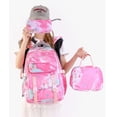 thumbnail image 3 of OTANJOU 3Pcs Camo Bookbags,  Large Capacity Waterproof Backpack for Teens Casual Travel Daypack,Pink, 3 of 9