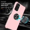 thumbnail image 6 of SZMLOGB Phone Case for Redmi Note 11S 4G/Note 11 with Ring Holder Shock Resistant Scratch Resistant PC Silicone Heavy Duty Protective Case-pink, 6 of 6