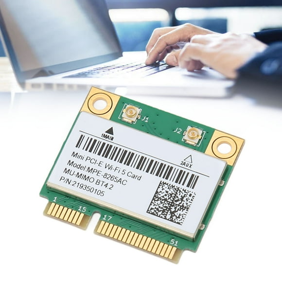 Card, 2.4GHz 5GHz IPEX 1 Interface Mini PCIE WiFi Card Dual Band 802.11ac 1200Mbps For PC