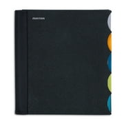 Mintra Office Durable PREMIUM Spiral Notebook -(5847) (Black, 5 Subject, 8.5in x 11in))