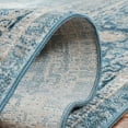 thumbnail image 5 of SAFAVIEH Victoria Bethanie Floral Bordered Area Rug, Blue/Ivory, 5' x 8', 5 of 9