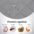 thumbnail image 4 of CHOK L-Shape Sofa Slipcover Sectional 3 Seater Chaise Cover Pet Dogs Couch Protector  (Black Large), 4 of 8