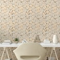 thumbnail image 2 of Ambesonne Floral Scene Peel & Stick Wallpaper for Home, Garden Feels Flowers, 13"x72", Salmon White Dark Cocoa, 2 of 5