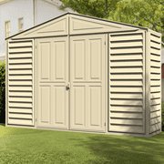 Duramax Building Products 10.5 x 2.75 ft. SidePro Plastic Vinyl Storage Shed with Foundation